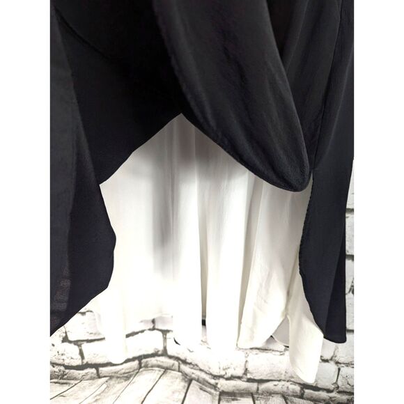 EILEEN FISHER Layered 100% Silk Dress Minimalist Modern Contemporary Medium - Picture 5 of 8